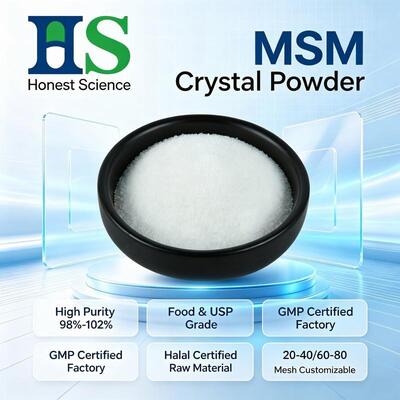 Food Grade MSM Kristalpoeder Methylsulfonylmethaan Dimethylsulfon