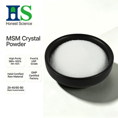 USP-kwaliteit MSM-kristalpoeder | Dimethylsulfon CAS 67-71-0 Bulkgrondstof